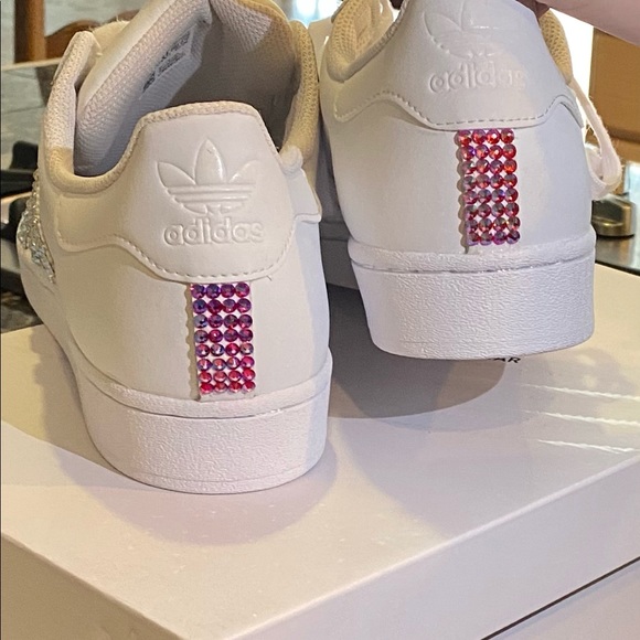 Adidas Superstars Custom w/Swarovski Crystals - Picture 8 of 16